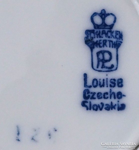 1T745 Régi cseh Schlackenwerth porcelán kávéscsésze 4 darab