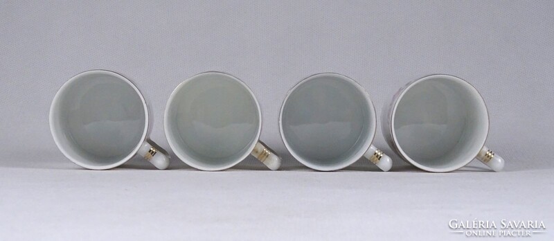 1T745 Régi cseh Schlackenwerth porcelán kávéscsésze 4 darab