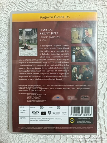 Casciai Szent Rita, Dupla DVD film