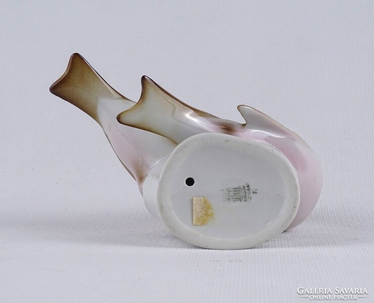 1T744 Zsolnay porcelán cinke madár pár