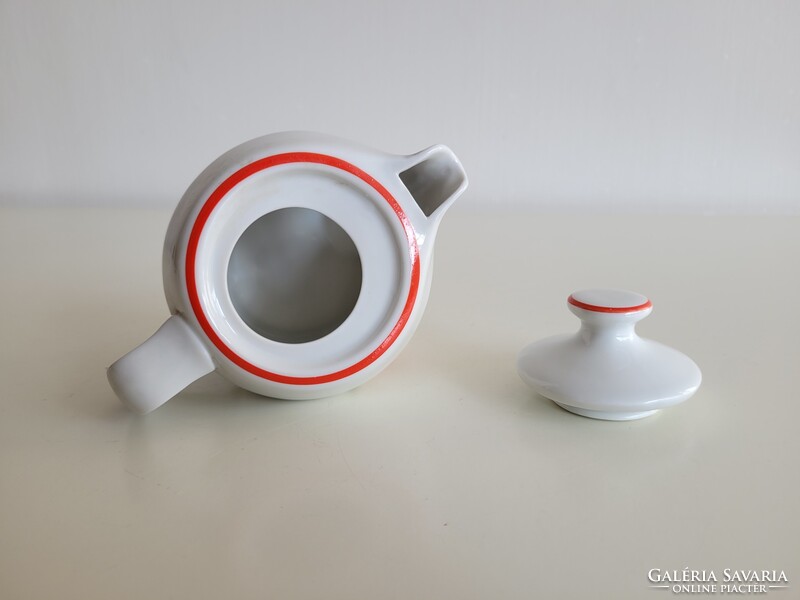 Retro Hollóházi kotyogós kávéfőző mikulás virágos régi porcelán kiöntő