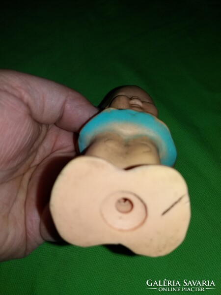 Antik Aradeanca gumi kislány játék baba figura 17 cm a képek szerint