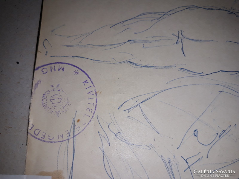 SCHÖNBERGER ARMAND-igazolással (2 oldalas rajz)