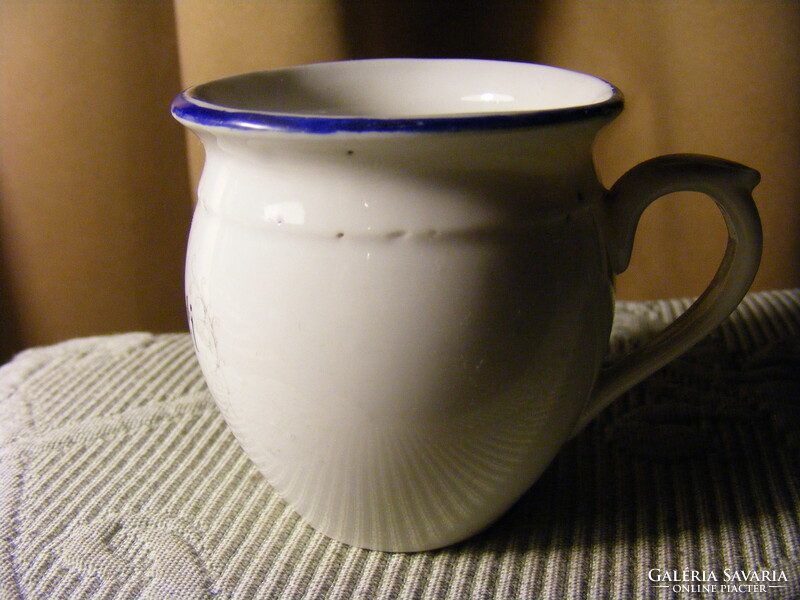 Antik mini porcelán csupor bögre  - Budapesti Emlék