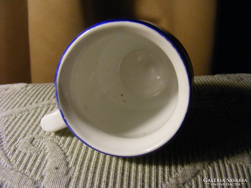Antik mini porcelán csupor bögre  - Budapesti Emlék