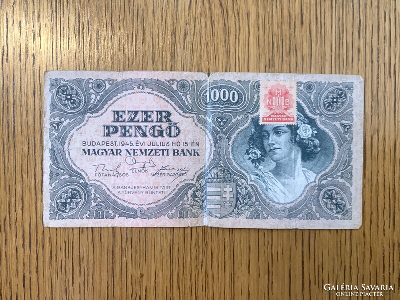 1945-ös 1000 Pengő / Ezer Pengő