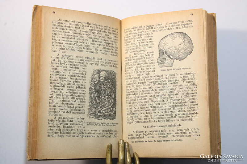 Dedikált - 1921 - Az őskor embere és kultúrája, különös tekintettel hazánkra. Különleges darab !!