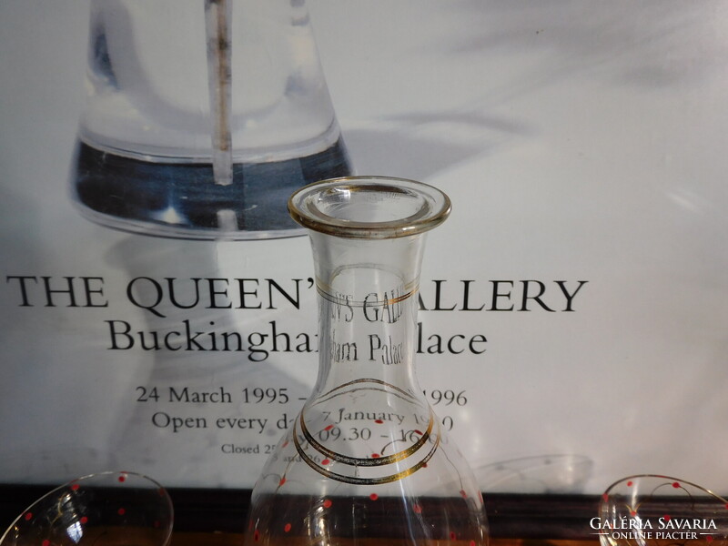 Parádi pöttyös likőrös készlet