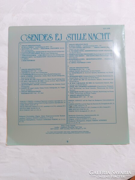 Csendes éj, Stille Nacht, hanglemez, bakelit