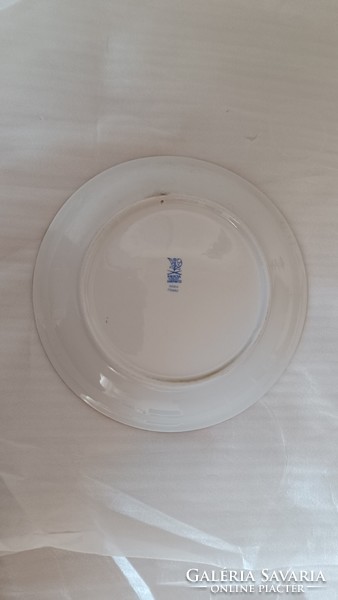 Kalocsa porcelán fali tányér, kézzel festett