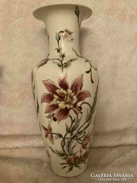 Zsolnay Liliom / Orchidea mintás váza