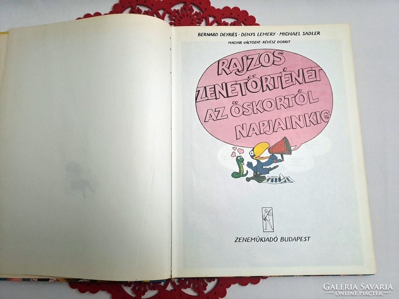 Rajzos zenetörténet az őskortól napjainkig 1985-ös könyv