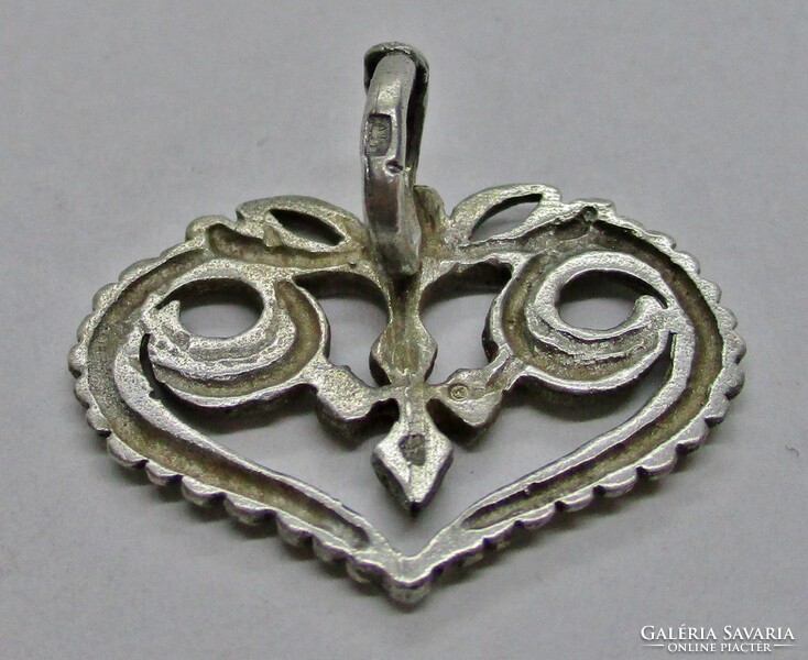 Gyönyörű régi magyar motívumos  ezüst  medál
