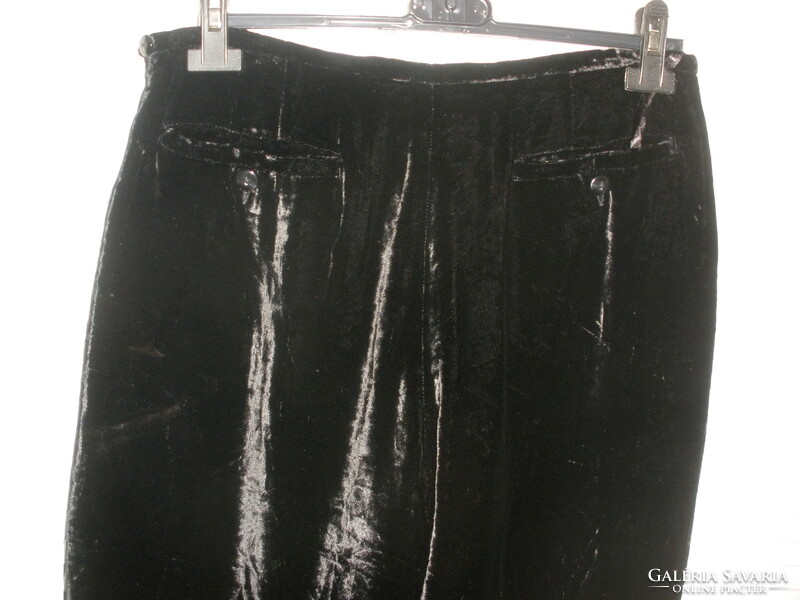 Selyem - pamut tükörbársony nadrág