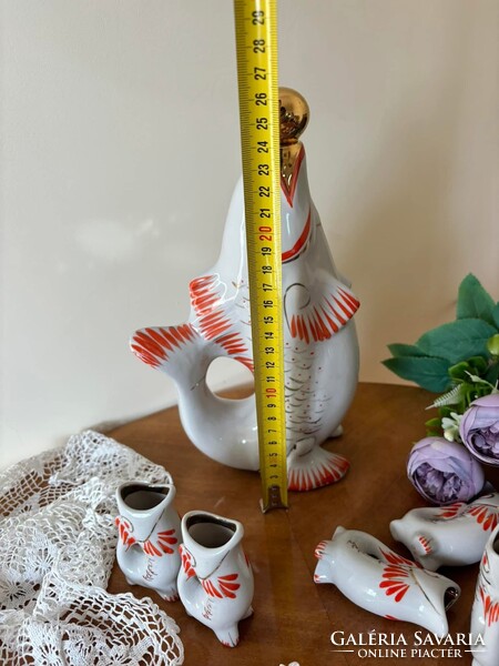 Gyönyörű Polonne italos halas feles készlet