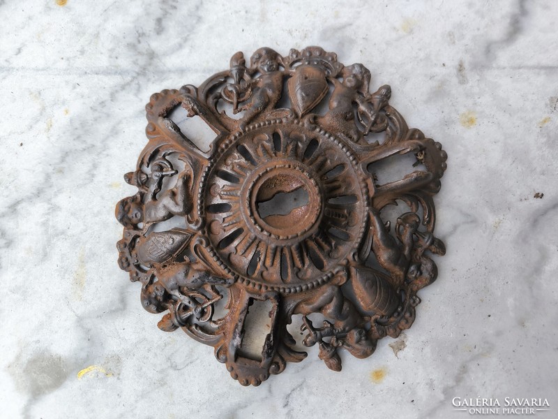 Gyönyörű antik mennyezet Rózsa angyalok öntöttvas lüszter làmpa alkatrész dekoráció film színház