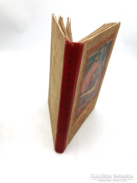 Grimm meséi - antik mesekönyv ritkaság Jaschik Álmos szines illusztrációival, 1922