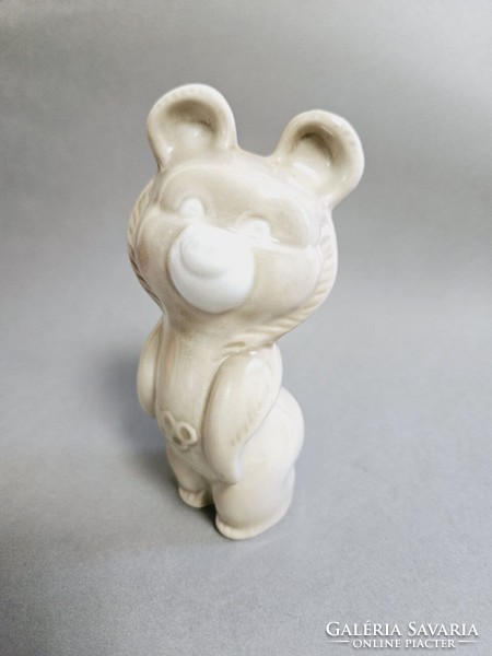 Szovjet ritka Porcelán 1980 Moszkvai Olimpiai Misa maci
