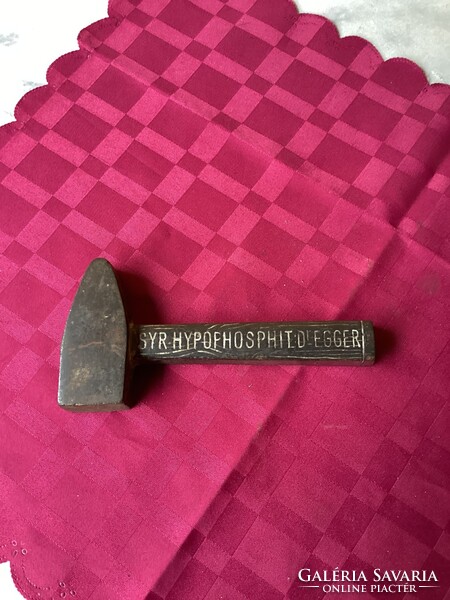 Gyógyszertári Dr EGGER levél nehezék reklám tárgy 17 cm.