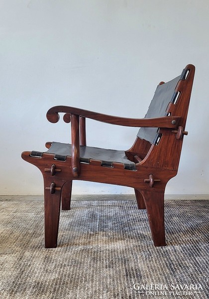 Ikonikus Angel Pazmino mid century modern szafari szék, több darab