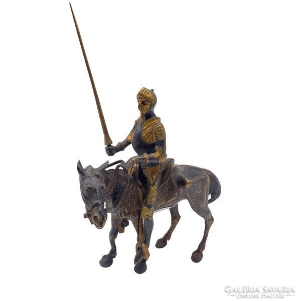 Don Quijote Lovas Bronz Szobor M00442