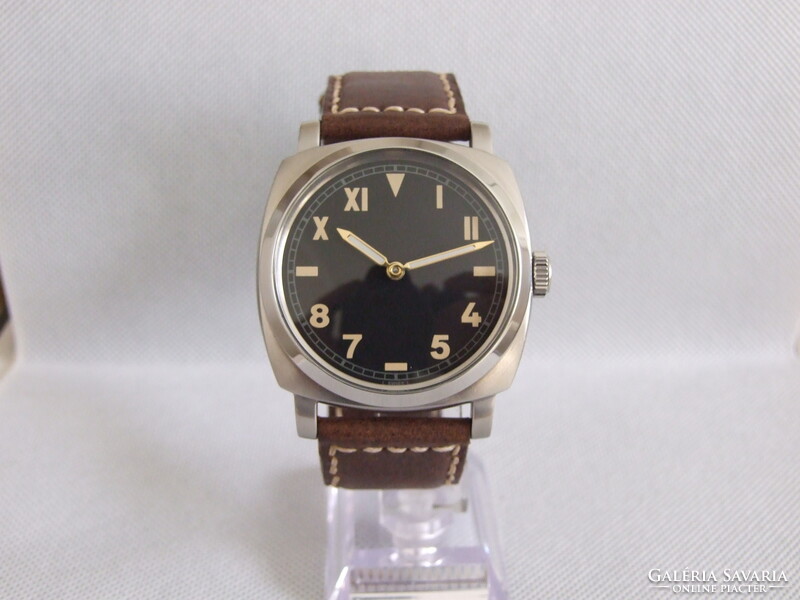 Gyönyörű ROLEX egyedi zsebóra beépítés Panerai stílusú 47 mm-es acél tokban!