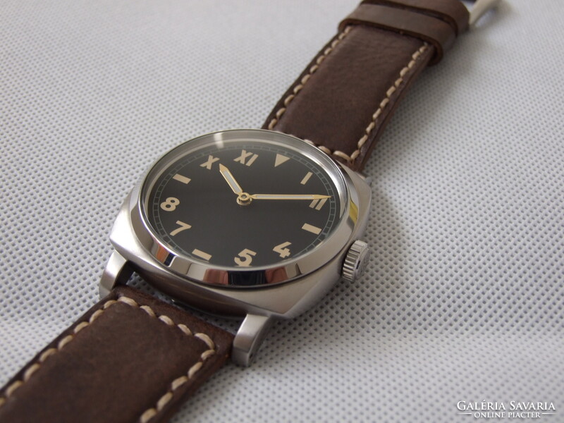 Gyönyörű ROLEX egyedi zsebóra beépítés Panerai stílusú 47 mm-es acél tokban!