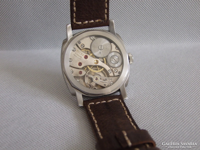 Gyönyörű ROLEX egyedi zsebóra beépítés Panerai stílusú 47 mm-es acél tokban!