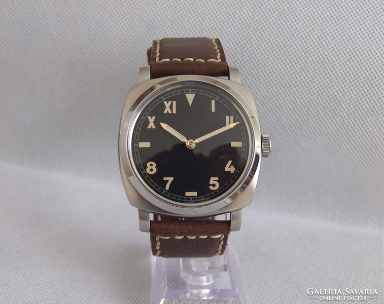 Gyönyörű ROLEX egyedi zsebóra beépítés Panerai stílusú 47 mm-es acél tokban!