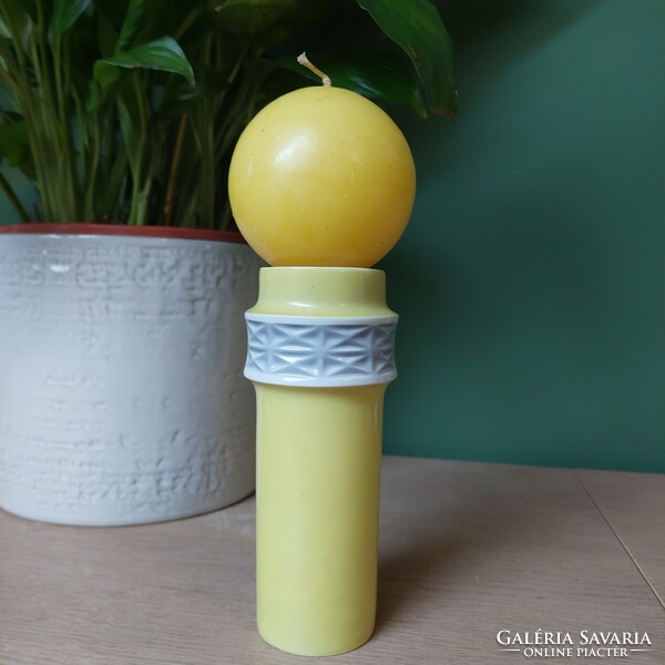 Ritka gyűjtői Kőbányai/ Drasche porcelán gyertyatartó