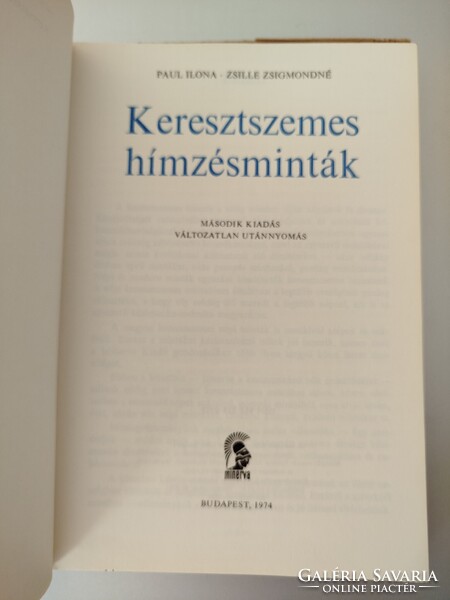 Keresztszemes hímzésminták Paul Ilona Zsille Zsigmondné