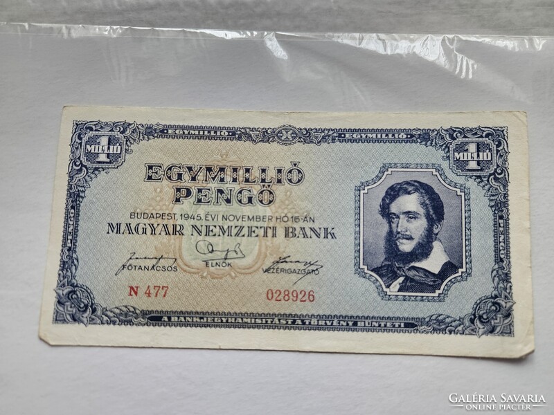 1945-ös 1000000 Pengő EF-