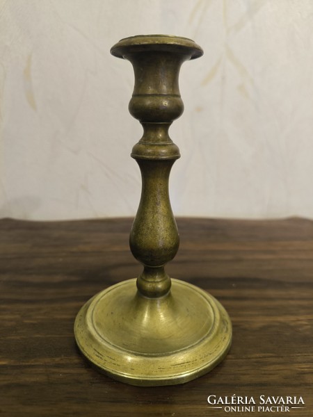 Biedermeier réz gyertyatartó