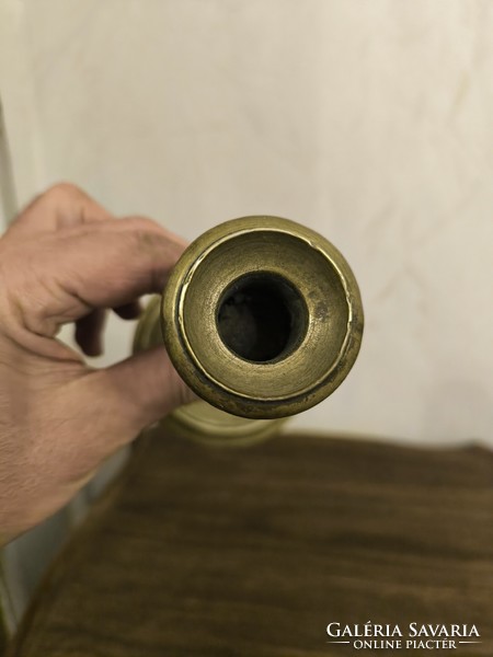Biedermeier réz gyertyatartó