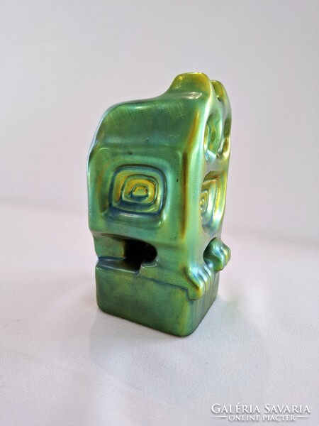 Zsolnay Eozin Art-Deco nagy bagoly