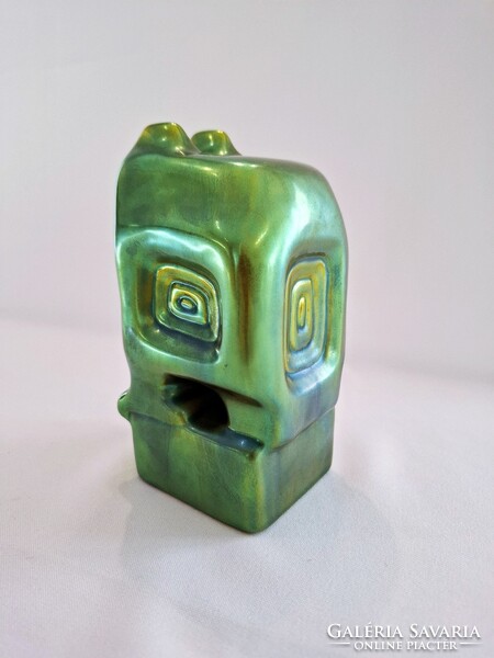 Zsolnay Eozin Art-Deco nagy bagoly