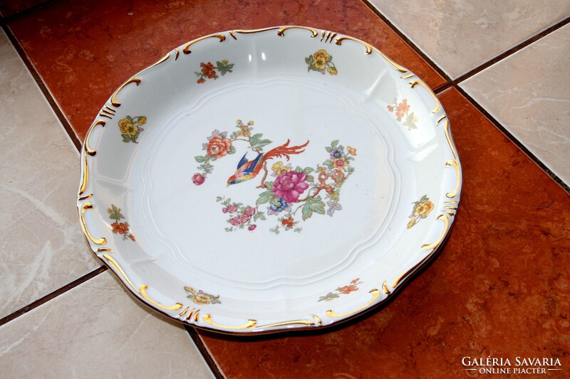 Zsolnay paradicsommadaras kerek kínáló 30 cm (K)