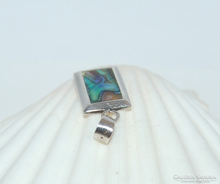 Sterling ezüst Abalone shell Paua  medál