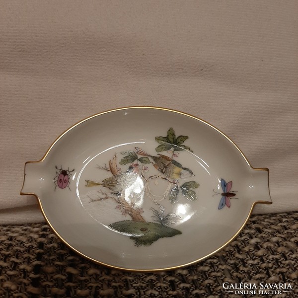Herendi szèp Rothschild mintás hamus porcelán tálka