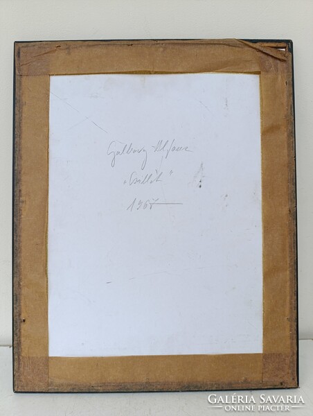 Antik fotó művészi felvétel bánya bányász csille 1967 Galbavy Alfonz felvétele 818 1327