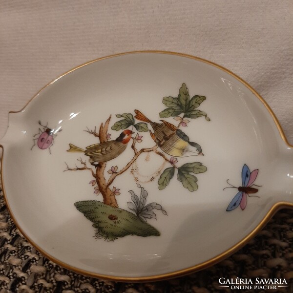 Herendi szèp Rothschild mintás hamus porcelán tálka