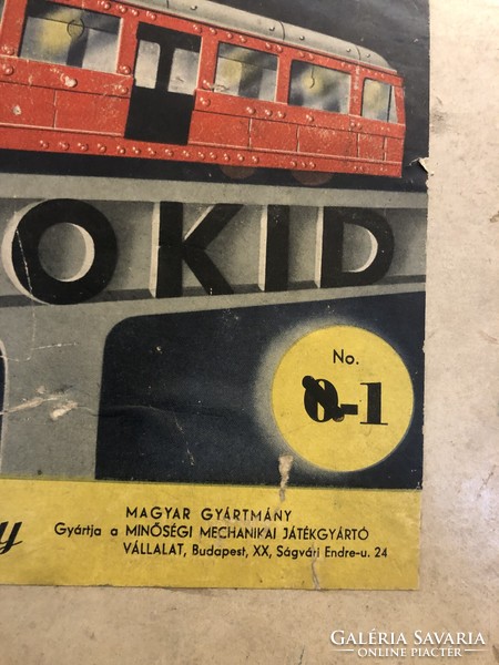 Technokid fémépítő játék, katalógussal, dobozban