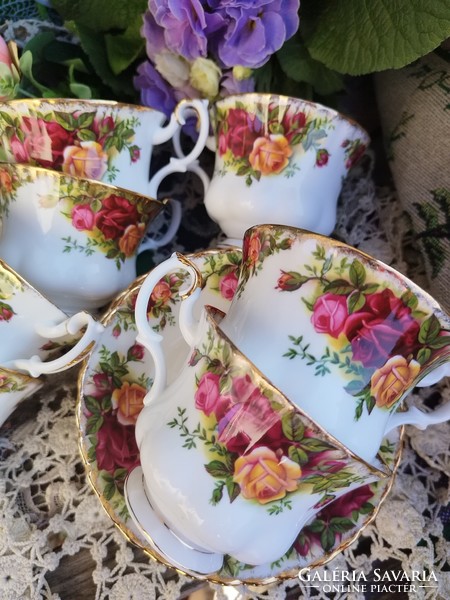 Royal Albert old country rose teás kávés kédzlet