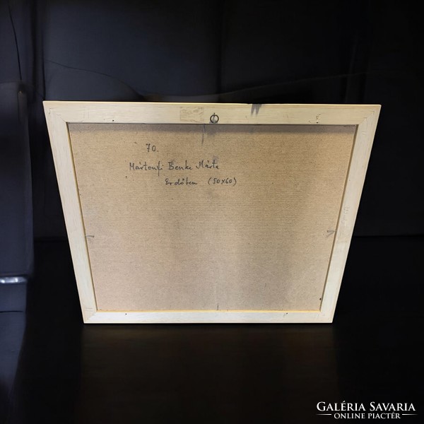 Mártonfi Benke Márta “Erdőben” olaj