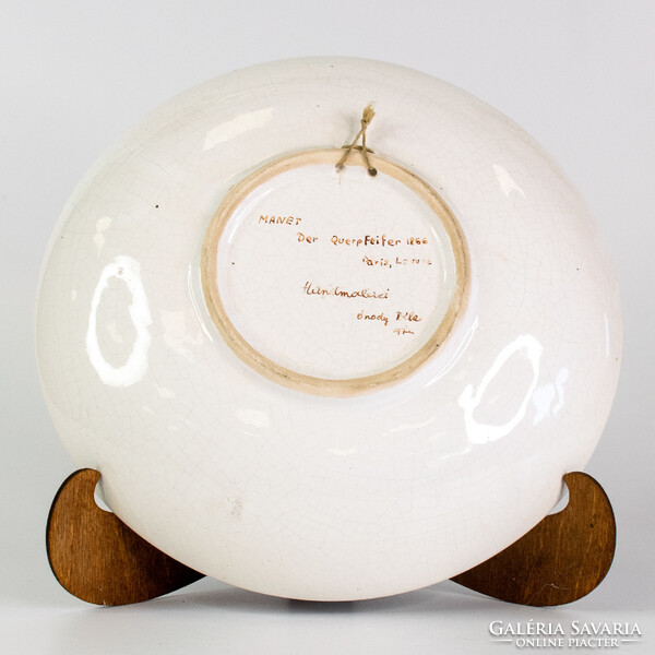 Ónody Béla: Manet - Der Querpfeifer falitányér