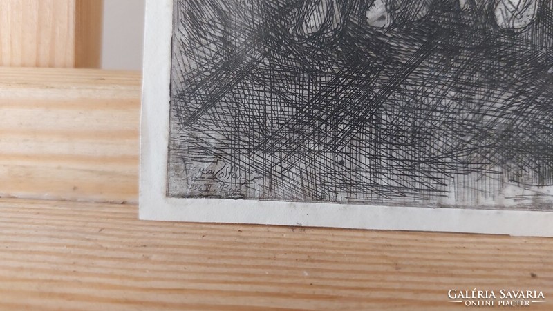 (K) Herpai Zoltán rézkarc  25x33 cm 2.