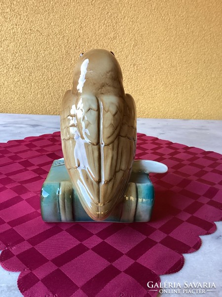 Zsolnay porcelán bölcs bagoly 16 cm.