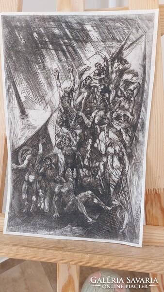 (K) Herpai Zoltán rézkarc  25x33 cm 2.