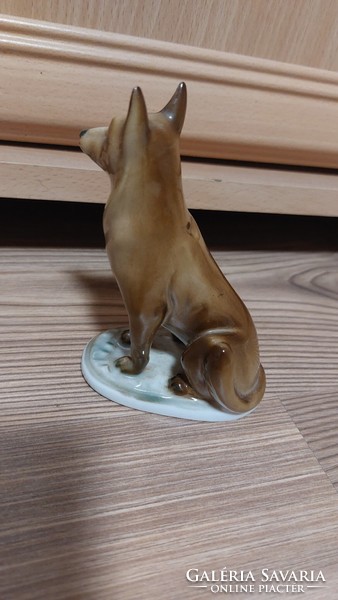 Zsolnay porcelán kutya,  hibátlan állapotban!