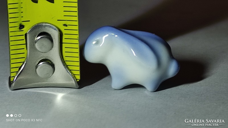 Aquincum aquazur mini miniatűr nyuszi porcelán Ősz Szabó Antónia terv nyúl